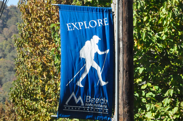 explore Beech Mountain flag